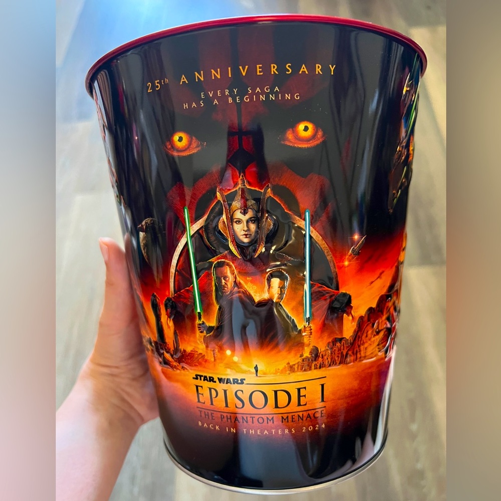 25th anniversary Star Wars the Phantom Menace popcorn bucket